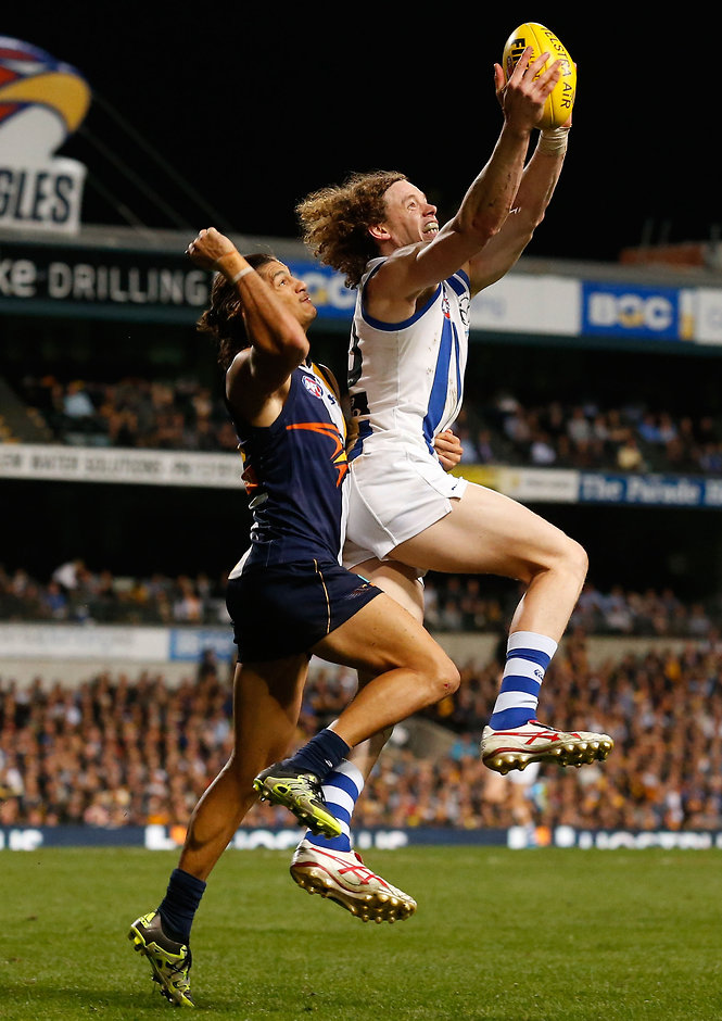 AFL 2015 Second Preliminary Final - West Coast v North Melbourne Ben Brown wants to make sure he holds onto his marks - ${keywords}